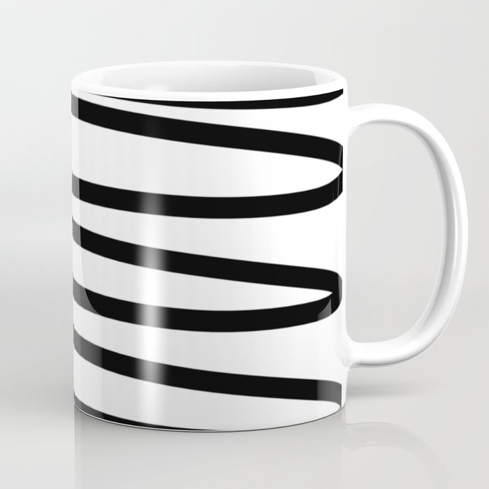 Simple black and white doodle Coffee Mug