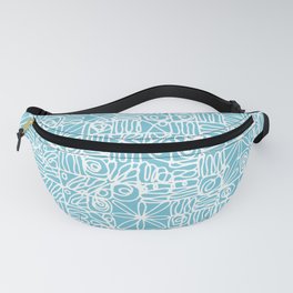 Be Square. Be Happy Blue. Fanny Pack