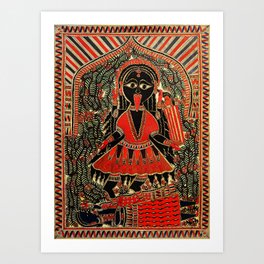 Hindu Kali 16 Art Print