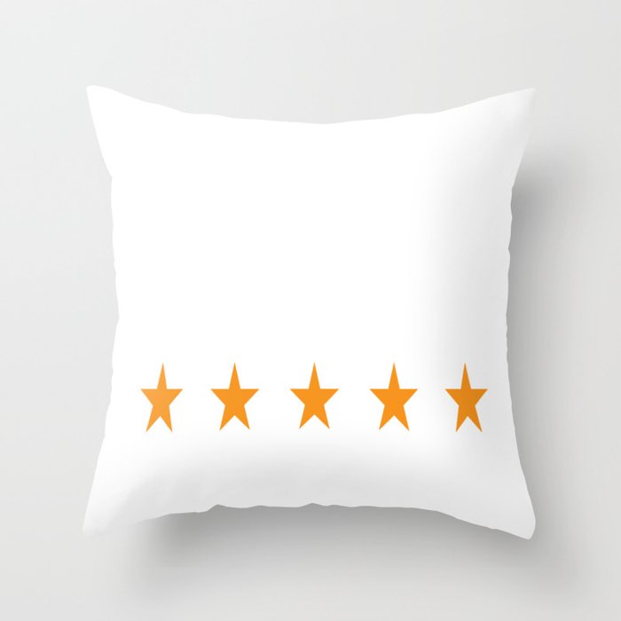 Dad 5 Out Of 5 Stars Throw Pillow