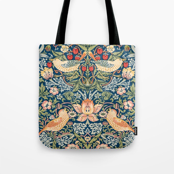 William Morris The strawberry thieves pattern  1883 Tote Bag