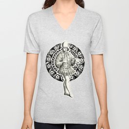 Venetian noble in sophisticated clothes V Neck T Shirt