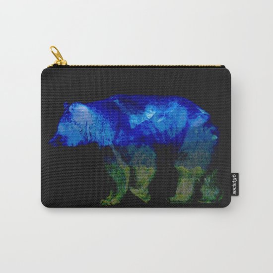 Grizzly in the Shadows Carry-All Pouch
