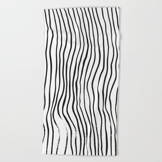 minimal movement - invert Beach Towel