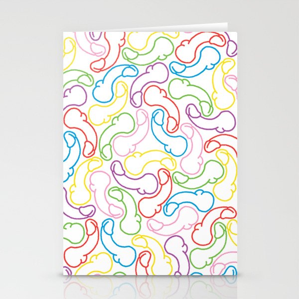 Original Baloney Ponies Multicolored Print  Stationery Cards