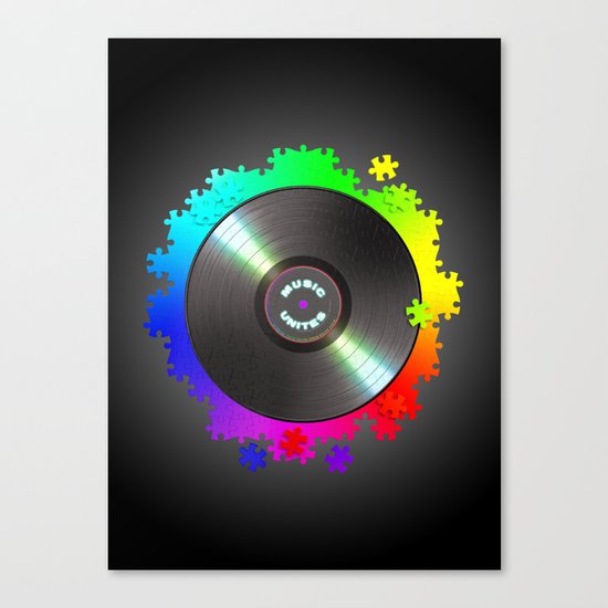 music_unites ! Canvas Print