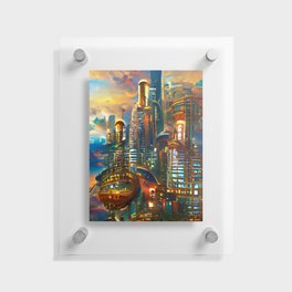 Skyline from the Future Floating Acrylic Print