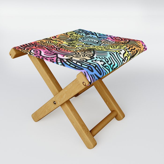 Squiggles and Giggles Folding Stool