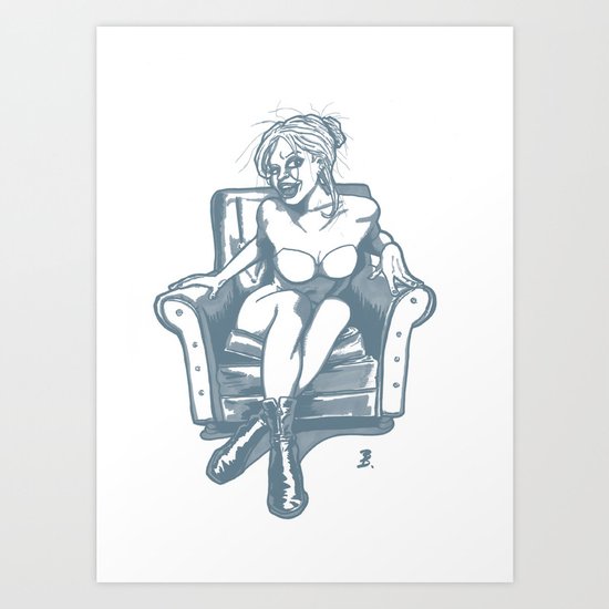 Sitdown Art Print