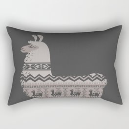 Llama sweater Rectangular Pillow