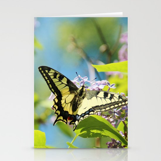 Swallowtail and lilac Stationery Cards