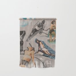 Swimming in Summer Collage Wall Hanging