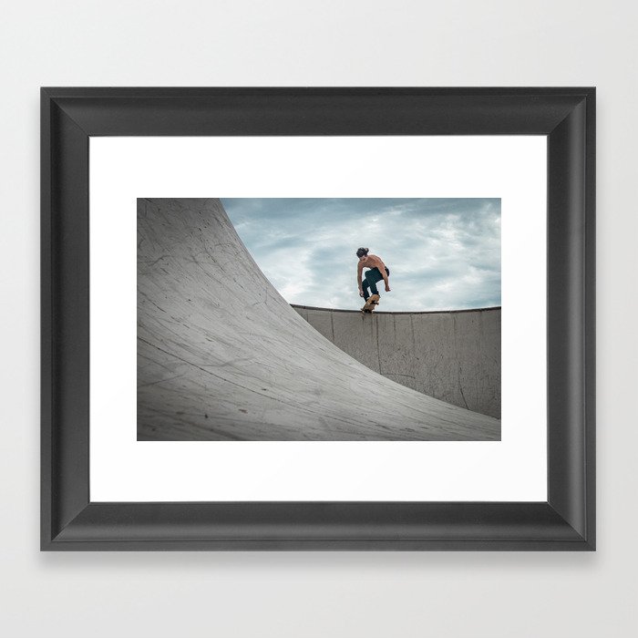 Concrete Surfer Framed Art Print