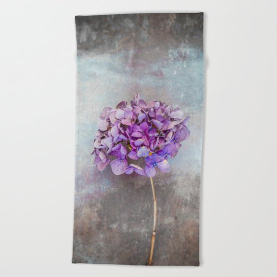 Beautiful Lilac Hydrangea Beach Towel
