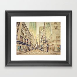 Street of San Francisco  Framed Art Print