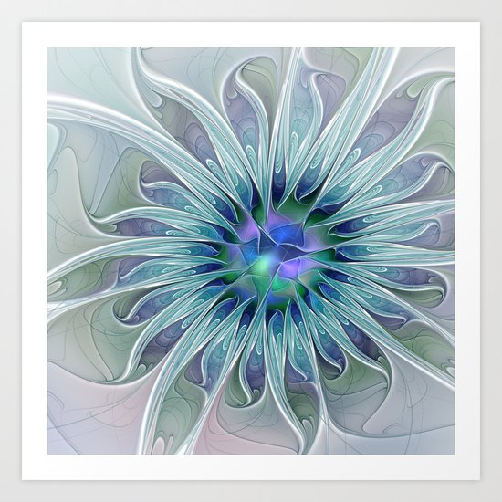 Floral Beauty, Fantasy Flower Art Print