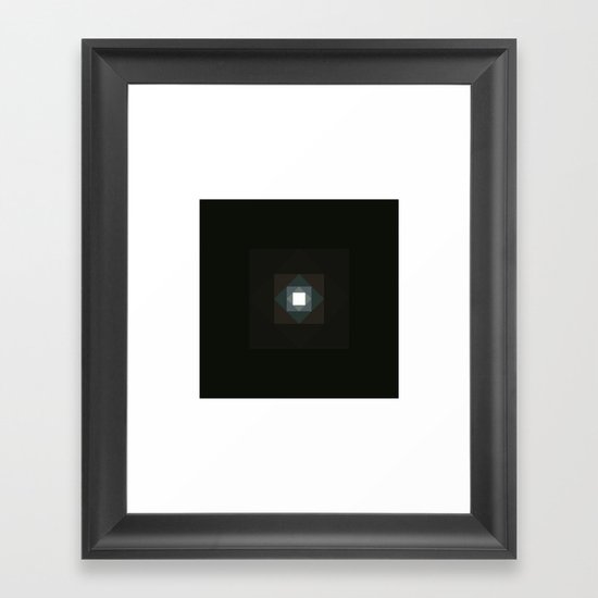 #361 Graced with light part III (square) – Geometry Daily Framed Art Print