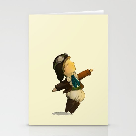 Amelia Earhart Stationery Cards