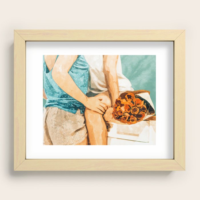 Romance #painting #love Art Print by 83 Oranges by Uma Gokhale