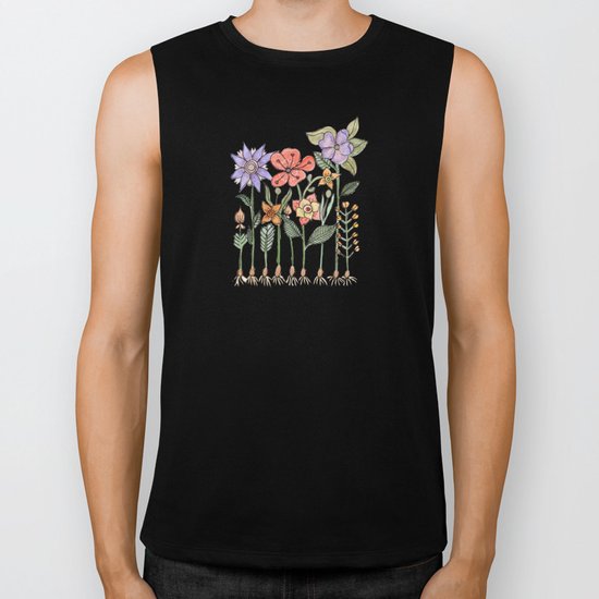 Progress flowers Biker Tank