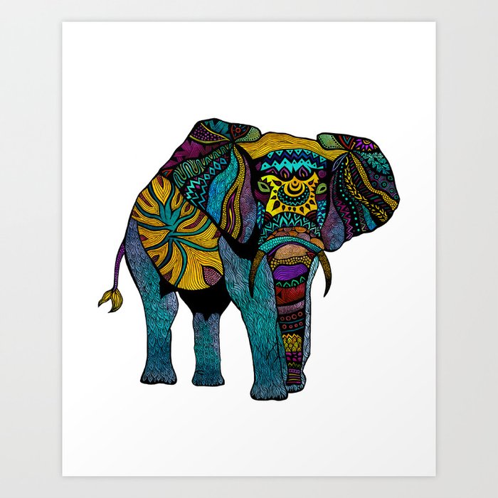Elephant of Namibia Art Print