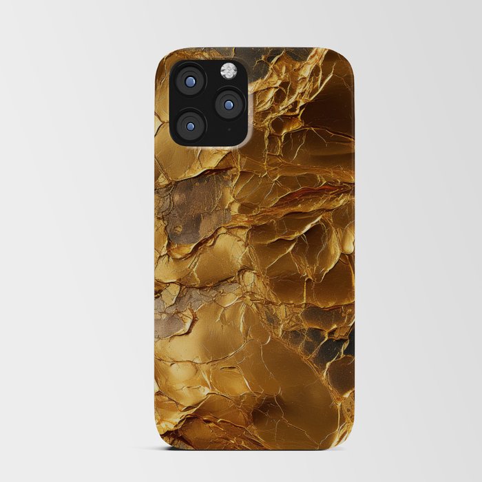 Gold foil surface #11 iPhone Card Case