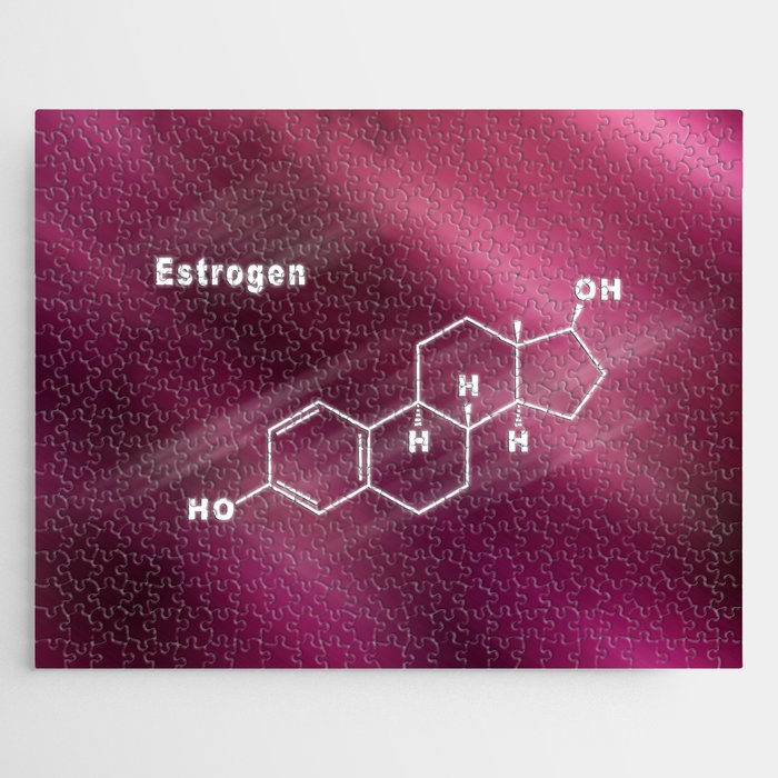 Estrogen Hormone Structural chemical formula Jigsaw Puzzle