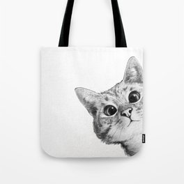 sneaky cat Tote Bag