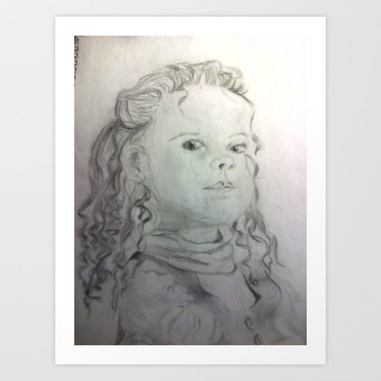 Little Girl Art Print