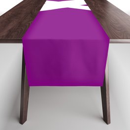 X MONOGRAM (WHITE & PURPLE) Table Runner