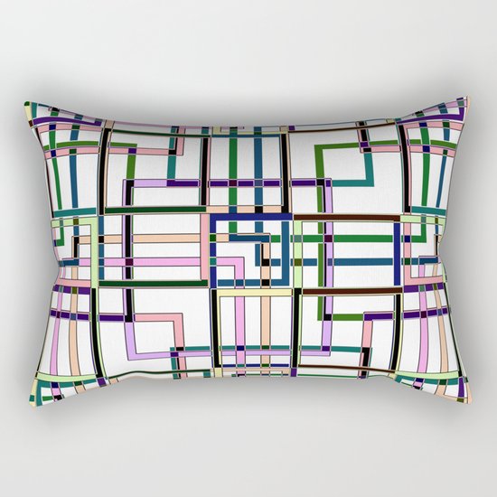 Abstract geometric pattern. Rectangular Pillow