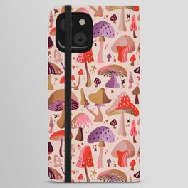 Mushroom Collection – Pink iPhone Wallet Case