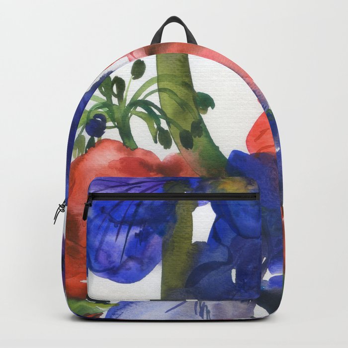 colorful bouquet: iris Backpack