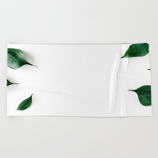 Minimal botanics Beach Towel