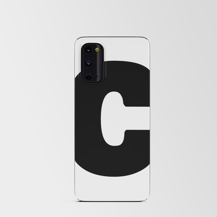 C (Black & White Letter) Android Card Case