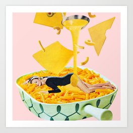 Cheese Dreams (Pink) Art Print