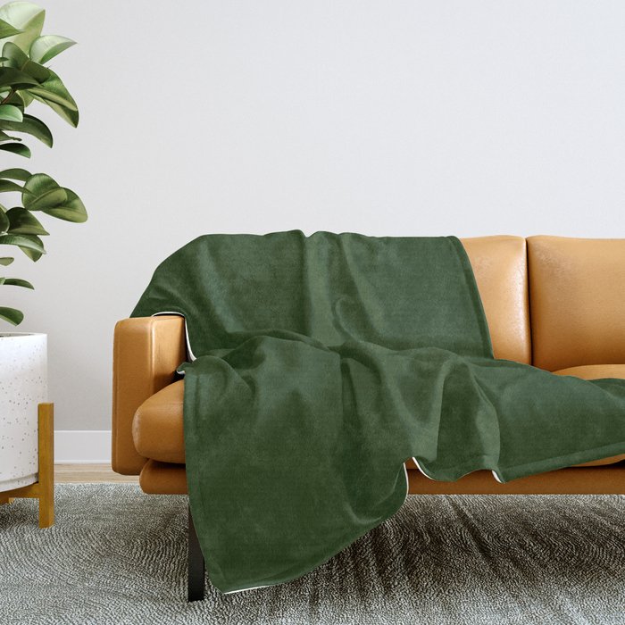 Green shop throw over