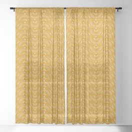 Rise & Shine Goldenrod Sheer Curtain