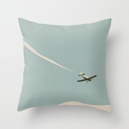 Cessna Airplane Throw Pillow