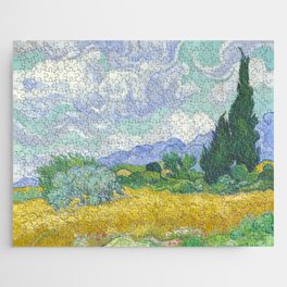 Vincent van Gogh Wheat Field with Cypresses Jigsaw Puzzle