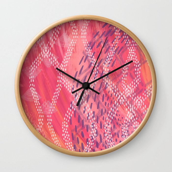 Dotted lines Wall Clock