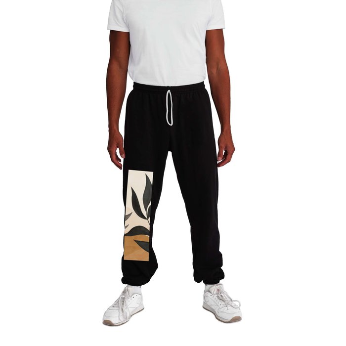 Abstract Art Tropical Leaves 57 Sweatpants