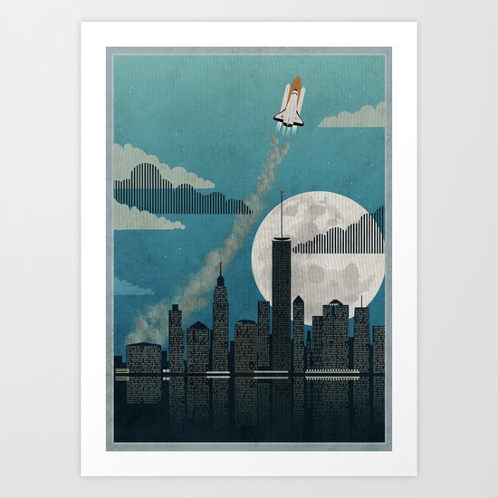 Rocket City Art Print
