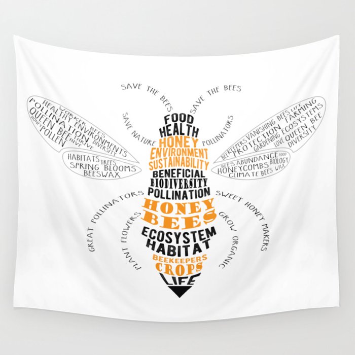Bees and sales honey tapestry