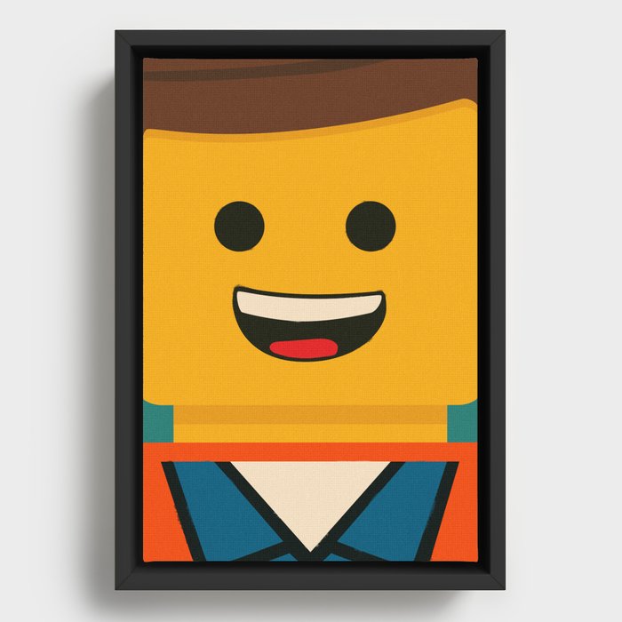 LEGO - Emmet  Framed Canvas