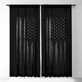 Grey American flag Blackout Curtain