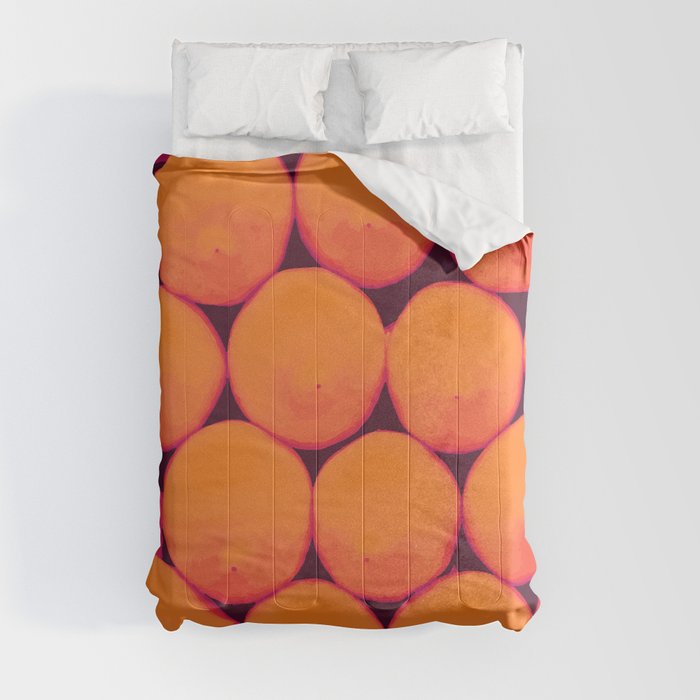 Orange Dot Comforter