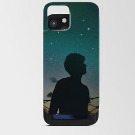 Night Sky Meteor Aurora iPhone Card Case