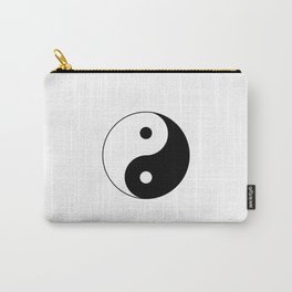 Black and White Yian Yang Carry-All Pouch