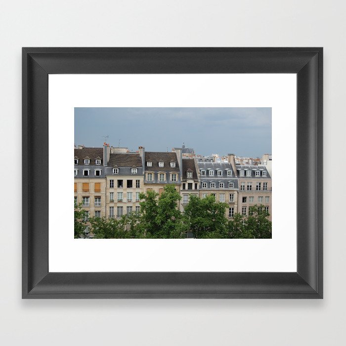 Houses in Paris  Framed Art Print